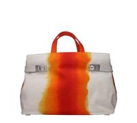 Salvatore Ferragamo Gray Fabric Handbag