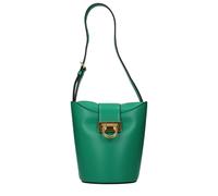 Salvatore Ferragamo Green Leather Shoulder Bag