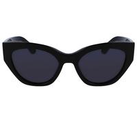 Salvatore Ferragamo Sf1107s Occhiali Da Sole Donna Nero Geometrico Grigio 55mm