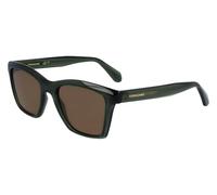 Salvatore Ferragamo SF2001S 320 Transparent Khaki Sunglasses Unisex Acetato, Square, 54