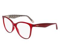 Salvatore Ferragamo Sf2892 Occhiali Da Vista Donna Rosso Geometrico