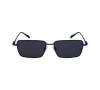 Salvatore Ferragamo Sf309s Occhiali Da Sole Unisex Nero Geometrico Nero 57mm