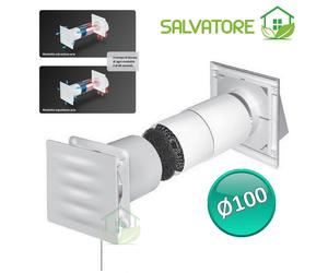 SALVATORE IL RECUPERATORE DI CALORE monostanza Ø100 - ventilazione meccanica co