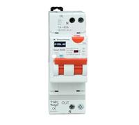 Salvavita Differenziale Wi-Fi con Riarmo Automatico e Display - 1-40A, 9kW max, 30mA Tipo A & AC - App Tuya con Misure: Corrente Residua, Intensità, Potenza, Tensione, Temperatura, Consumo