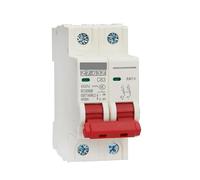 Salvavita Riarmo Automatico Interruttore automatico fotovoltaico DC 1P 250V/2P 500V 6A 10A 16A 20A 25A 32A 40A 50A 63A Mini MCB Protezione for impianti fotovoltaici(2P 500V,63A)