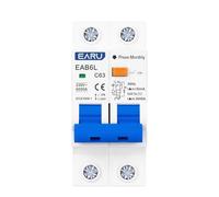 Salvavita Riarmo Automatico Interruttore differenziale AC230V MCB RCBO Protezione da sovraccarico e cortocircuito 2P 4P 30mA RCCB RCD(2P,63A)