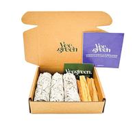 Salvia bianca da bruciare e palo santo, sciamanica purificazione, palo santo legnetti, incenso naturale, per la casa. (3 Salvia 4 Palo)