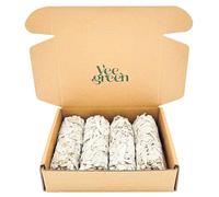 Salvia bianca da bruciare e palo santo | sciamanica purificazione, palo santo legnetti, incenso naturale per la casa | Kit Premium per purificare | Energetica da Bruciare (4 Salvia Bianca)