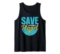 Salviamo Il Pianeta Globale Terra Cambiamento Climatico Canotta