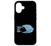 Salviamo il pianeta Pesce di plastica che mangia le balene Custodia per iPhone 16