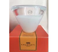 SALVIATI - Venezia 1859 - Murano porta t-light bianco da collezione