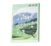 Salviette assorbenti olio per il viso, salviettine oleose per il viso, 100 pezzi di pellicola per il controllo 'olio, foglie assorbenti per la cura della pelle grassa, carta assorbente