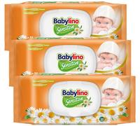 Salviette Babylino Sensitive alla Camomilla, formula 98% Naturale, rip