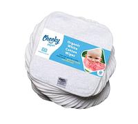 Salviette Cheeky - Salviette Biologiche di alta qualità, in cotone pesante, confezione da 25 salviette riutilizzabili da 15 x 15 cm