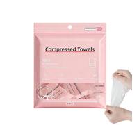 Salviette Compresse per Viso | 6 Pezzi Salviette Detergenti per Viso | Mini Salvietta Compressa | per Donna Uomo Viaggiatori Palestra Hotel Resort Campeggio Trekking Spiaggia Gite Fuori Porta