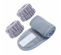 Salviette da polso per il lavaggio del viso - Fasce in microfibra assorbenti, set spa, per l'autorità facciale, design di per il polso, morbido tessuto anti-spill
