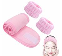 Salviette da polso per il lavaggio del viso - Fasce in microfibra assorbenti, set spa, per l'autorità facciale, design di per il polso, morbido tessuto anti-spill