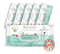 Salviette Detergenti Cani e Gatti Milleusi con Clorexdina - 40 pezzi - 6 Confez.