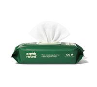 Earth Rated Salviette ipoallergeniche per Cani, puliscono ed eliminano Gli odori da Zampe, Corpo e Sedere, Senza Profumo, 100 Pezzi