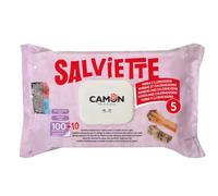 Salviette Detergenti per cani e gatti Maxi Formato da 110 pezzi Camon Mirra e clorexidina - 1° ORDINE? scegli lo sconto BZR5 / BZR20 + 200 punti fedeltà