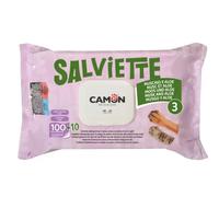 Salviette Detergenti per cani e gatti Maxi Formato da 110 pezzi Camon Muschio e Aloe - 1° ORDINE? scegli lo sconto BZR5 / BZR20 + 200 punti fedeltà