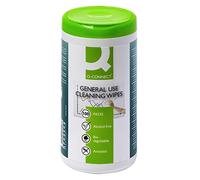 Salviette di pulizia multiuso Q-Connect senza alcool barattolo da 100 - KF04508A