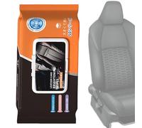 Salviette Di Pulizia Per Pelle, 50 Unità Smacchiatore Per Dettagli, Salviette Pulizia per Interni Auto, Per Sedili Pannelli Porta Dashboard Console Scarpe Stivali Borse Mobili