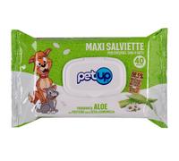 Salviette igieniche Maxi PetUp - aloe vera - confezione da 40 pezzi - 1° ORDINE? scegli lo sconto BZR5 / BZR20 + 200 punti fedeltà bianco