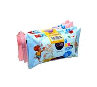 salviette marca Clendy. Modello Baby Cuddles Salviette Imbevute 4 Confezioni da 15 salviettine