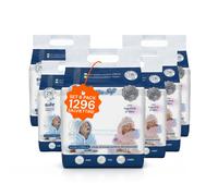 Salviette Neonato al Talco - 216 /1 296 Pz con Crema Dermolenitiva