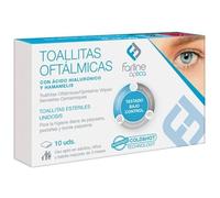 Salviette oftalmiche/Farline / 10 unità/unidosi/freddo/caldo/palpebre/ciglia/bordo palpebrale