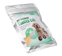 Salviette per Cani per Pulizia Profonda, Denti e Gengive Pulite, Consistenza Unica, Salviette le di Cure Odontoiatriche Gatti Cani, Respiro Rinfrescato, Riduci il Tartaro della Placca