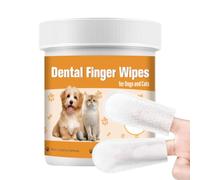 Salviette per la pulizia dei denti del cane, salviette per la pulizia dei denti del cane, kit di salviette per spazzolino da denti per cani, spazzolino da denti per cani di piccola taglia