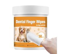 Salviette per le dita del cane per la pulizia dei denti, salviette orali per le dita, kit di salviette per spazzolino da denti per cani, cuscinetti flessibili per la pulizia orale del cane, per