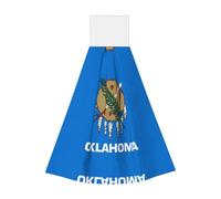 Salviette per le mani in velluto con bandiera dello stato dell'Oklahoma, asciugamani da appendere per cucina, bagno, campeggio, all'aperto e altro ancora, strofinacci assorbenti