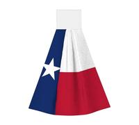 Salviette per le mani in velluto corallo con bandiera del Texas, asciugamani da appendere per cucina, bagno, campeggio, all'aperto e altro ancora, strofinacci assorbenti