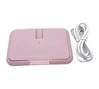 Salviette portatili baby baby tovagliolo da tovagliolo scaldase pavoncase uSB ricarica le terme bagni a bagnate per (rosa).