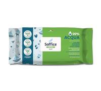 Salviette Soffice Natural Baby 99% Acqua - Formula Ultra Delicata Per Igiene Quotidiana Bimbi, Neonati - 12 Confezioni da 64pz