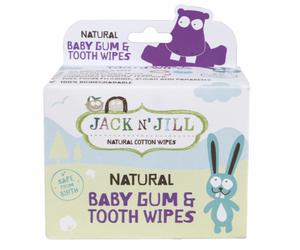 Salviette umidificate Jack n' Jill per denti e gengive, 25 pezzi