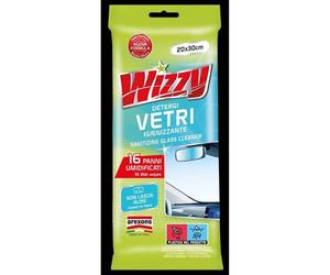 Salviette umidificate Wizzy pulisci vetri auto 16 pz