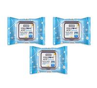 Salviette viso rigeneranti con acido ialuronico con camomilla per la pulizia e l'idratazione sensibili e tutti i tipi di pelle 30 salviette (confezione da 3 - totale 90 salviette)