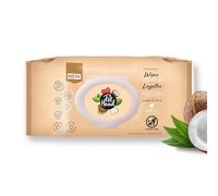 Salviettine Sensitive Soul Pet Head per Cani e Gatti, zampe, muso e corpo | al Cocco con Aloe Vera | Biodegradabili, di origine vegetale e senza plastica | Rinfrescano in modo veloce | 100 pz