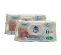 Salviettine Umidificate BABY PEDIATRIC, Indicate Per Pelle Sensibile e Delicata Dei Neonati. Ideali Per Il Cambio Pannolino e Per La Pulizia Del Viso e Mani. Confezione Da 72 Salviette (2 Confezioni)