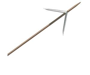 Salvimar Captur 6,25 Doppia Aletta, Asta per arbalete Unisex Adulto, Brunito, 120 cm