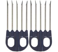 SALVIMAR Fiocina Jet 5 Punte, Unisex - Adulto, Nero, 17 cm (Confezione da 2)