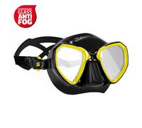 SALVIMAR Morpheus Anti Fog, Maschera anti appannamento, per Pesca Subacquea, Snorkeling, Unisex adulto, Nero/Giallo