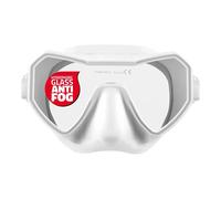Salvimar Neo Anti Fog, Maschera Adulto Anti Appannamento, per pesca subacquea, immersioni e snorkeling, Bianco