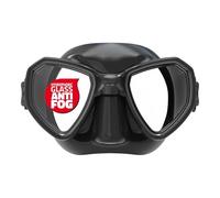 Salvimar, Morpheus Mid Anti Fog, maschera in silicone ragazzo/ragazza, per snorkeling o pesca subacquea, Nero