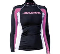 Salvimar Oasi Rash Guard Long SL Woman, Maglia Elastica Protettiva Donna Manica Lunga, in tessuto, con protezione UV (UPF) +50, tg. S