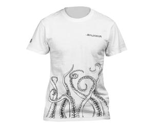 Salvimar, Official T-Shirt Octopus, Manica Corta,White/BK Tg. XL